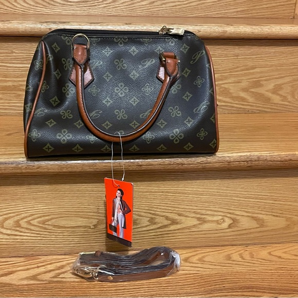 NWT Elegant Brown DIOPHY Monogram Woman’s Handbag Purse - Picture 8 of 15